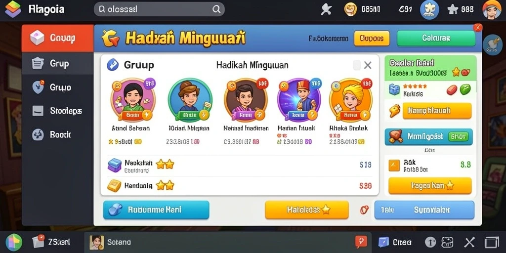 gus77 - Karakter yang beragam untuk dipilih dan dimainkan.